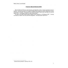 Maurice Bernard O'Connor