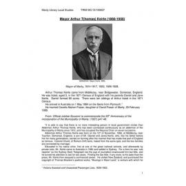 Mayor Arthur Thomas Keirle