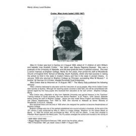 Miss Annie Isobel Croker Brighton College, Manly