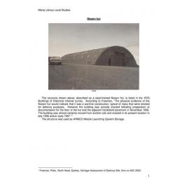 Nissen Hut North Head