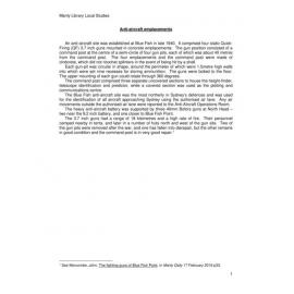 North Head Anti-Aircraft Emplacements