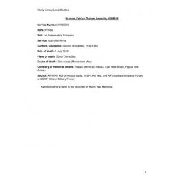 Patrick Thomas Leopold Browne NX68349