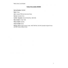 Percy Joseph Franey N233365