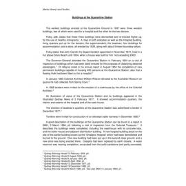 Quarantine Station Buildings