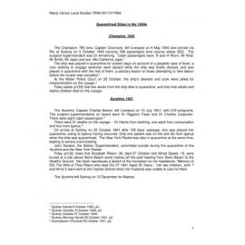 Quarantined ships of the 1840s