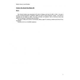 Reverend Daniel Hulbert