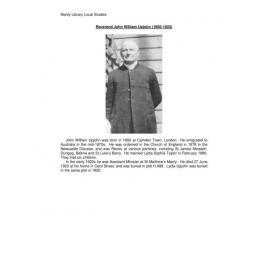 Reverend John William Upjohn