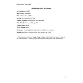 Robert Athol John McCrea 402385