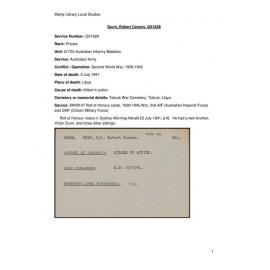 Robert Carson Dunn QX1628