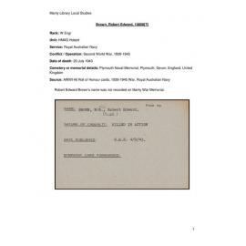 Robert Edward Brown 10898