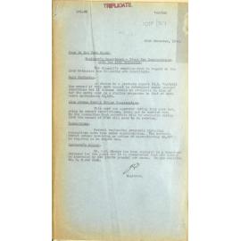 Manly Council Engineers Report Book  1943 to 1944