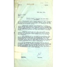 Manly Council Engineers Report Book  1951  January to June