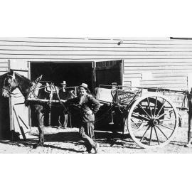 Campbell's Produce Merchant delivery wagon, Brookvale