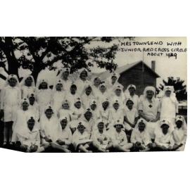 Mrs Townsend with Junior Red Cross Circle at Harbord Public School 