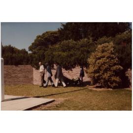 Wreath Laying at the dedication of Jacka Park Memorial Gardens, Harbord