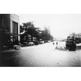 Heavy flooding, Pittwater Road, Dee Why