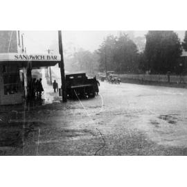 Corner Fisher and Pittwater Roads, Dee Why in flood