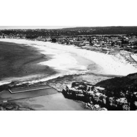 Aerial view of North Narrabeen Beach and Rock Pool