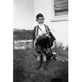 John Holburn, first day at school, North Curl Curl