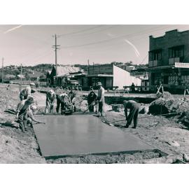 Digging up the Tram Line Pittwater Road, Dee Why