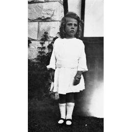 Joyce Hayman dressed for Sunday School, Dee Why
