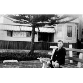 Douglas Hayman outside family home, Dee Why