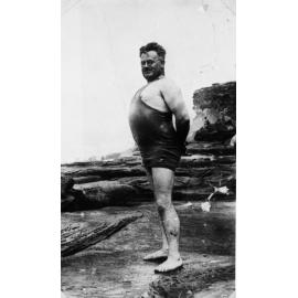 Horace Hayman on the rocks at Dee Why