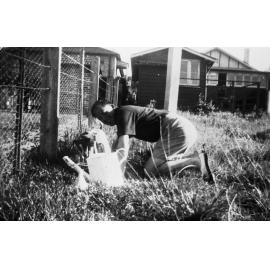 Max Hayman, after a game of tennis, Dee Why