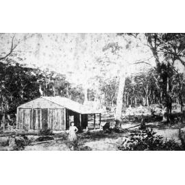 Timber cottage, Frenchs Forest, part of Hews Brickworks, c 1886