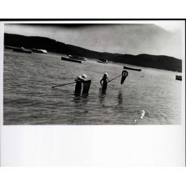 Bruce and Laurie Seaman Net Fishing at Palm Beach