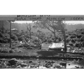 Campers at Frenchs Creek, Belrose during the Depression years