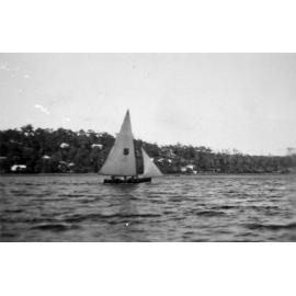 Sailing boat on Narrabeen Lagoon