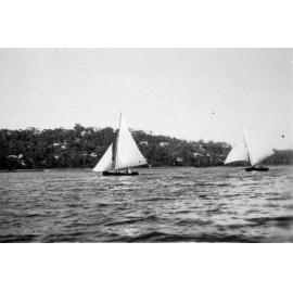 Sailing boat on Narrabeen Lagoon
