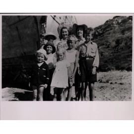 Fryer and O'Hara families at Long Reef Beach