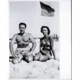 Jean Phillips and Keith Ritchie on Curl Curl Beach
