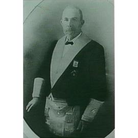 Robert Puffett in masonic regalia, Narrabeen
