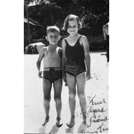 June Collins and Ron Casamento at the beach