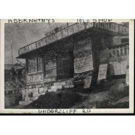 Abernethy's newsagency and tea rooms, Undercliff Road, Harbord