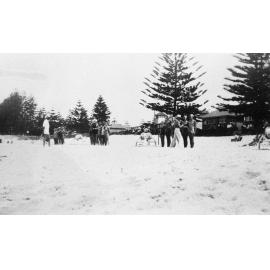 Queenscliff Surf Life Saving Club members, reel training