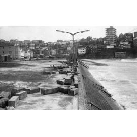 Queenscliff Beach after the 1974 storm