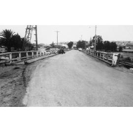 Manly Lagoon Bridge looking south towards Tram Depot