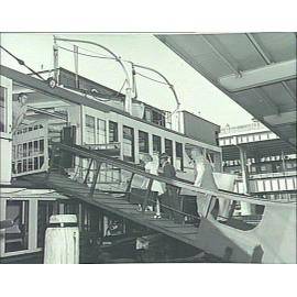 Stewart House children boarding Manly Ferry