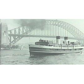 Manly Ferry, South Steyne with Sydney Harbour Bridge in background
