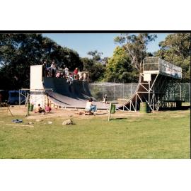 Soundproofing skateboard ramp, Lionel Watts Park, Frenchs Forest