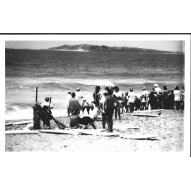 Surfing at Narrabeen Beach