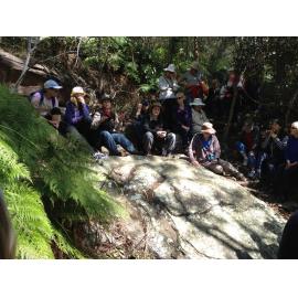 Angophora Reserve Walk at Avalon with Karen Smith from the Aboriginal Heritage Office. 