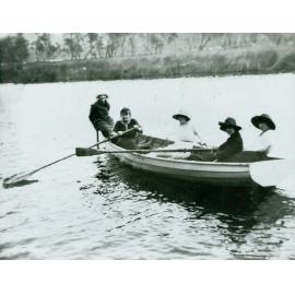 Boating on Narrabeen Lagoon, c 1920s