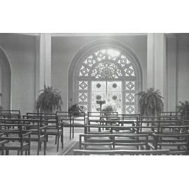 Interior view of the Baha'i Temple, Ingleside