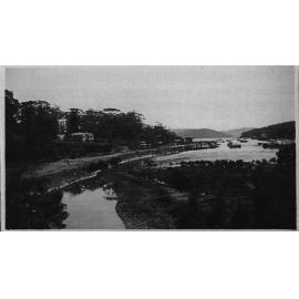 View of the bay looking towards Scotland Island with the Douglas land to the left, c 1940
