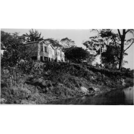 Douglas family house, Mona Vale, showing how close the excavations for the gravel fill came to the house